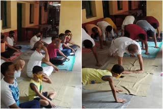 International Yoga Day celebrated with social distance in Dhanbad