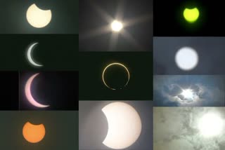 Amazing views of solar eclipse