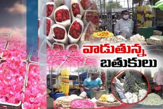 lockdown affect on flowers in guntur district