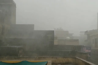 Heavy rain in Churu, चूरू मौसम की खबर, चूरू न्यूज