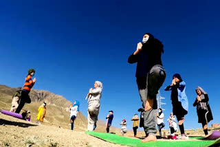 Enthusiasts mark International Yoga Day in Kabul