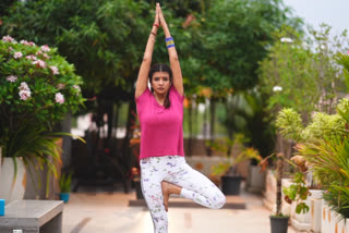 manchu lakshmi's yoga day video