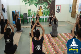 International Yoga Day celebrated in all Women and Child Development Department