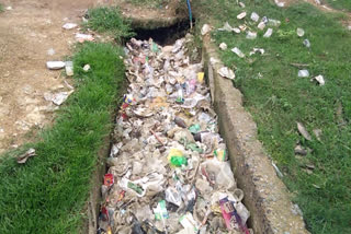 Drains are not cleaned in Kunda village of Pandaria