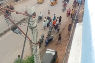 clash between two young mens in Vemulavada