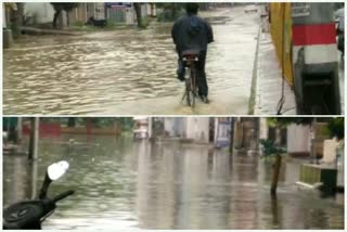 ghaziabad roads were submerged in first rain