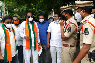 bjp leader laxman arrest in ashok nagar