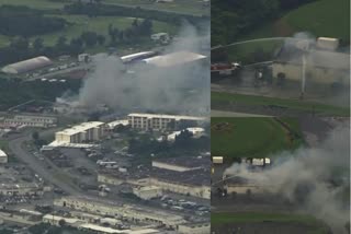 Fire in the US military base in Japan