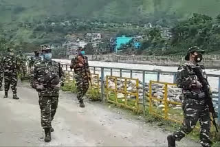 Indian army officials inspect China-Nepal border in Pithoragarh