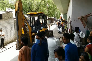 Bulldozer reached to remove encroachment