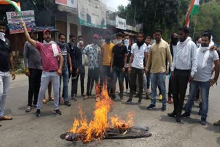 BJYM kangra protest against china.