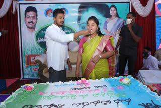 deputy cm  birthday celebrations in viziangaram dst  chinamerangi