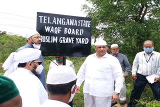 10 Acres land Allocation for crematoriums for Muslims at the village of Pahadi Sharif in Rangareddy district