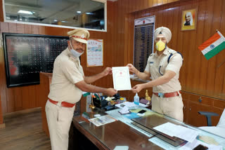 Sonipat Superintendent of Police honored Gohana SHO