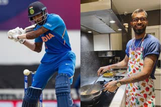 Team India All Rounder Hardik Pandya turns to Chef