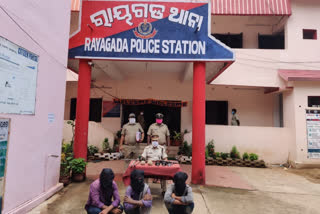 A large-scale robbery plan was foiled, inter-state robbery gang arrested,  rayagada police, ବଡ଼ ଧରଣର ଡକାୟତି ଯୋଜନା ପଣ୍ଡ, ଆନ୍ତଃରାଜ୍ୟ ଡକାୟତ ଦଳ ଗିରଫ