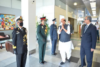 Defence Minister Rajnath Singh reached Moscow