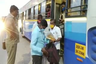 theft from Govt bus conductor in palladam