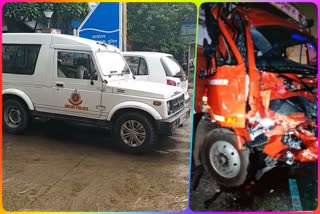 PCR saves the life of a canter driver injured in a road accident