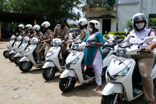 25 two wheeler for women police under Nirbhaya scheme at karavara