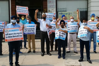 Private Doctors protest in Mansa against clinical establishment Act