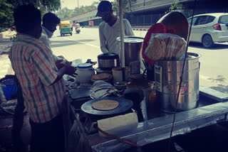 After unlocking people are afraid of corona while eating chole bhature