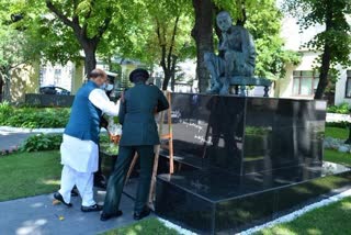 Tribute paid to Mahatma Gandhi