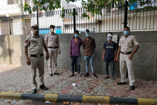 Ranhola Police arrested of gang burglars in Delhi