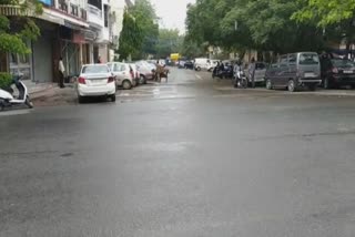 Rain in many areas of West Delhi