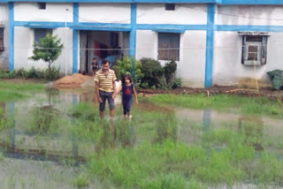 Water filled in health center quarters