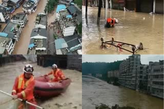 Heavy rain and storms have hit China's southern areas, prompting rescues and evacuations