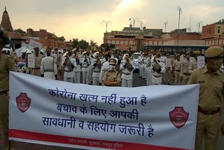 Jaipur Police awareness campaign, Corona in Jaipur