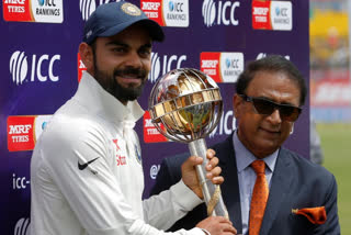 Virat Kohli and Sunil Gavaskar