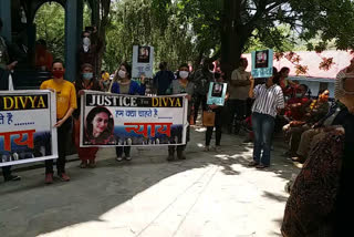 Congress protest in Rampur.