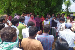 khammam deputy collector inspected seetharama project canal  survey works