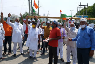 people protested for closing u turn near panipat toll