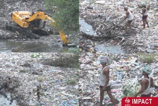 cleaning drains work started in lucknow