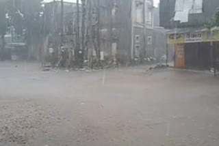 Heavy rains in Virpur