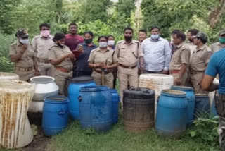 ap, odisha police raids on cheap liquor making areas