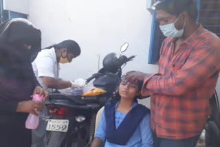 student injured by fall in chamarajanagar
