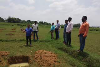 DC inspected MGNREGA works in Potka Block area jamshedpur