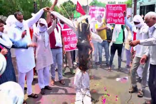 PTI teachers protest in rohtak