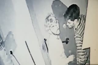 Accused seen in CCTV camera
