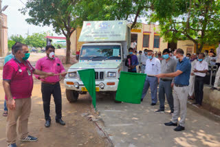 कोरोना जागरुकता रथ रवाना, Corona awareness chariot departs