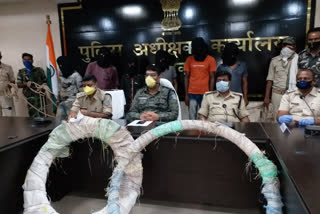 six accused arrested for stolen electricity wire in dumka