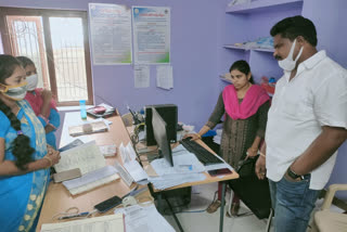 MLA Chirla Jaggir Reddy checked village secretariat in Ravulapalem