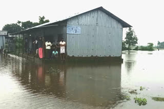 Bongaigaon quraintine centre in flood