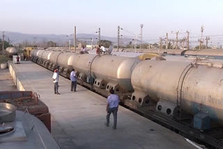 Special milk goods train from Renigunta to Delhi is moving from renigunta in chitthoor district