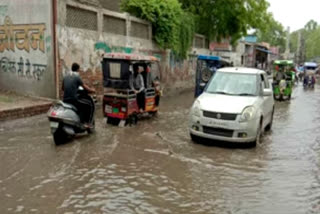 water logging in kirari delhi