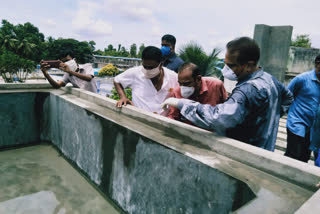 speaker examined the nadu nedu works in  municipal high school at amudalavalasa